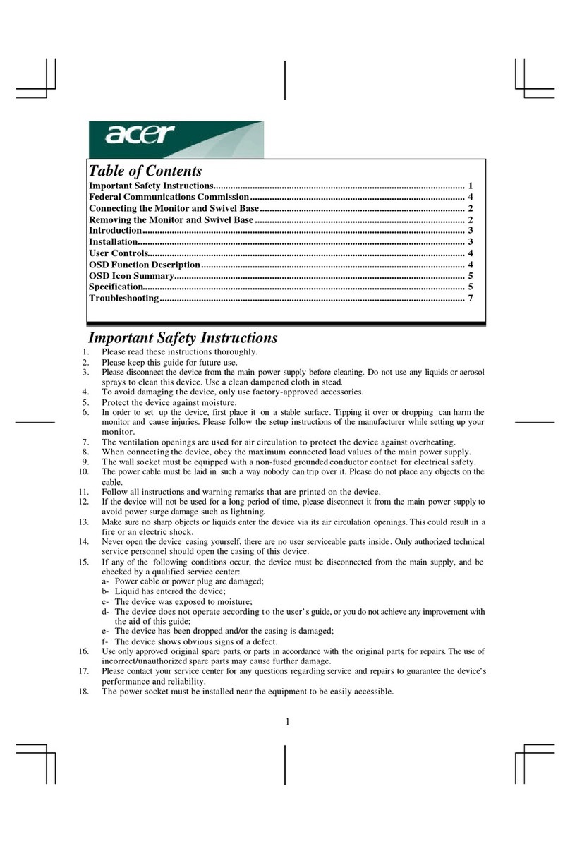 Acer AC 711 User manual