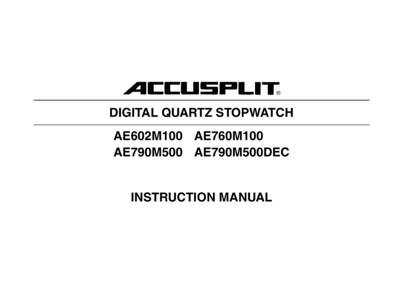 Accusplit AE760M User manual Accusplit AE760M User manual