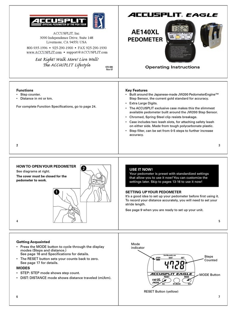 Accusplit Eagle AE140XL User manual