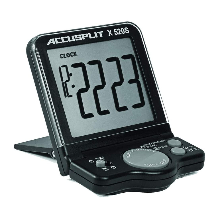 Accusplit AE520S operating instructions Accusplit AE520S operating instructions
