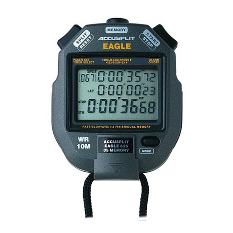 Accusplit Eagle AE625M35 User manual Accusplit Eagle AE625M35 User manual
