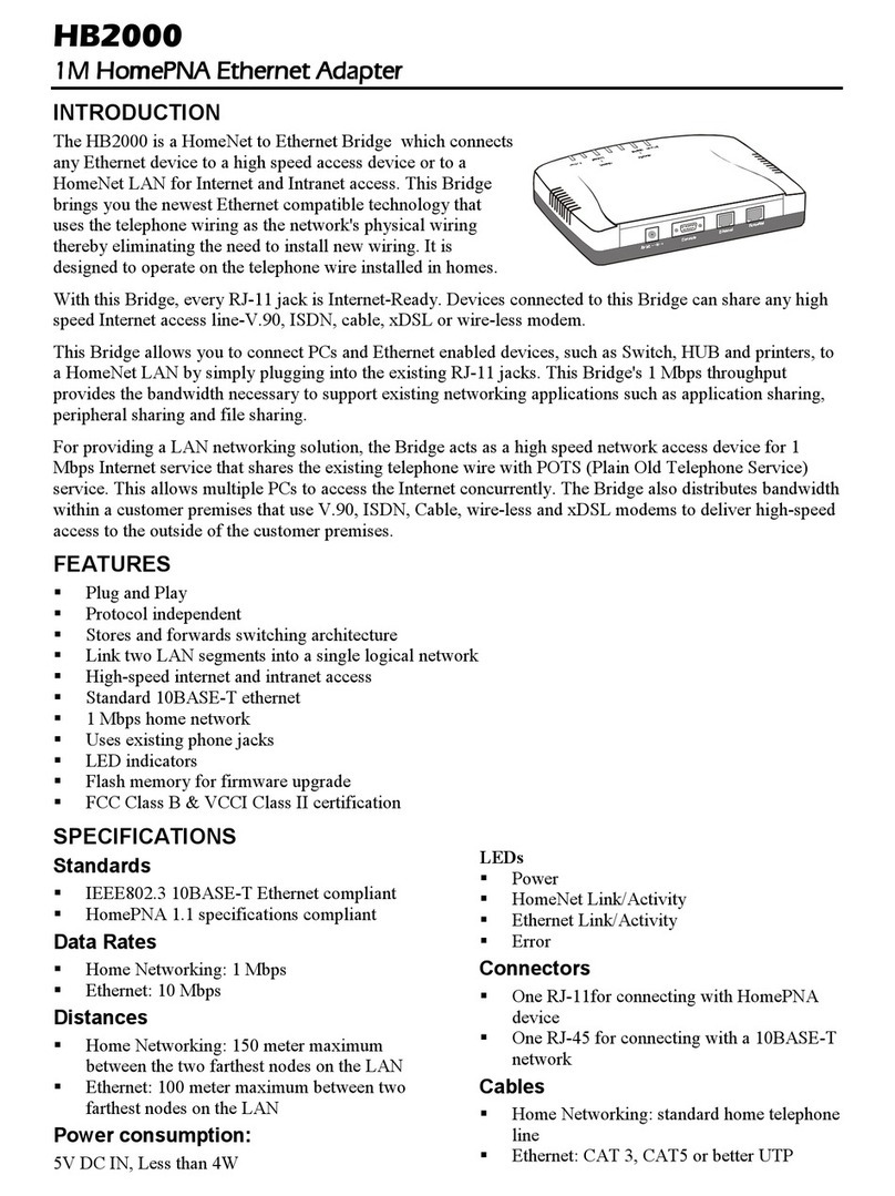 Abocom 1M HomePNA Ethernet Adapter HB2000 User manual Abocom 1M HomePNA Ethernet Adapter HB2000 User manual