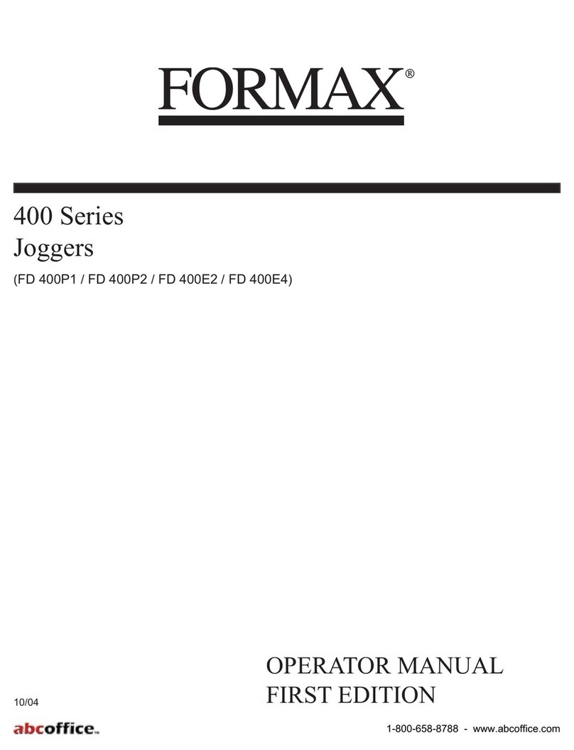 Formax FD 400E2 Operator's manual