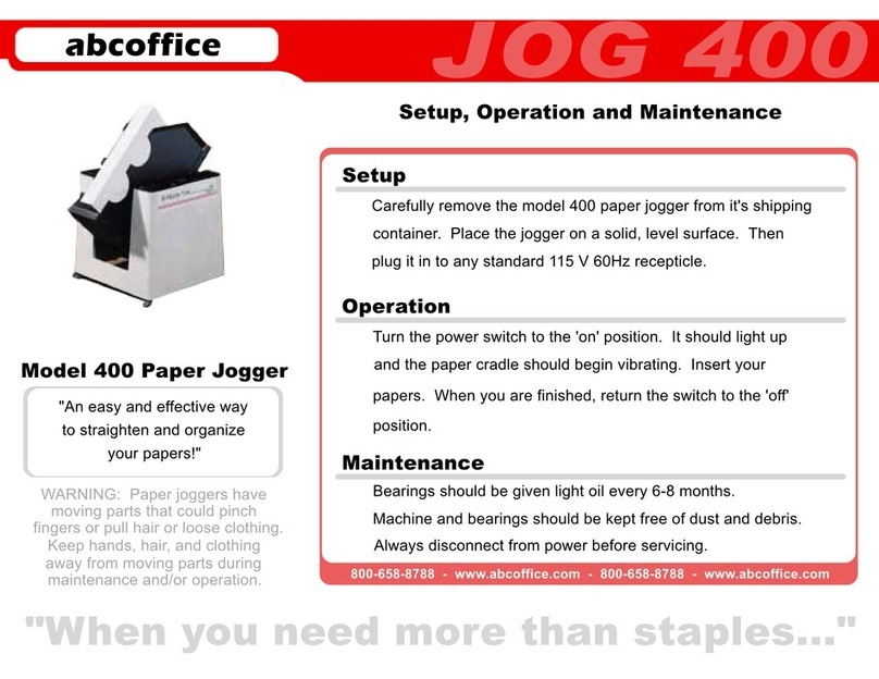 ABC Office Jog 400 Set up and operation guide
