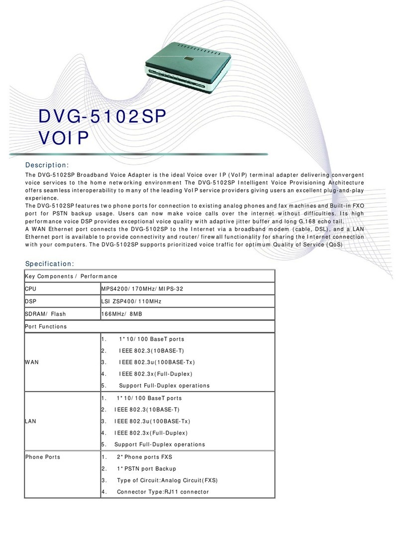 Abocom DVG-5102SP User manual