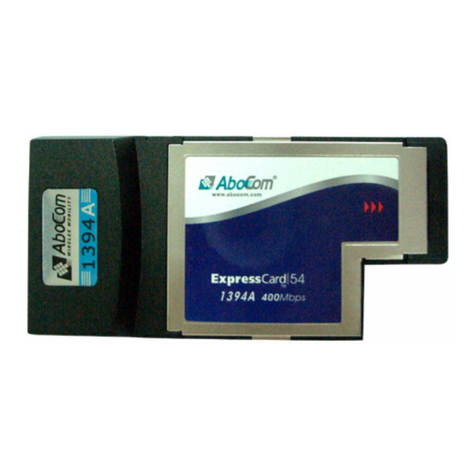Abocom ExpressCard FireWire/1394a Host Adapter E94A Quick installation guide Abocom ExpressCard FireWire/1394a Host Adapter E94A Quick installation guide