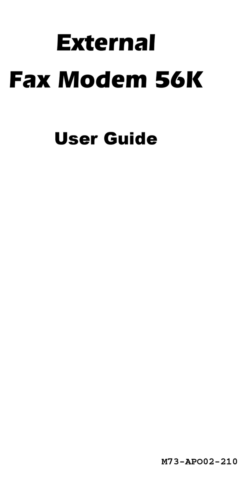 Abocom EFM560 User manual