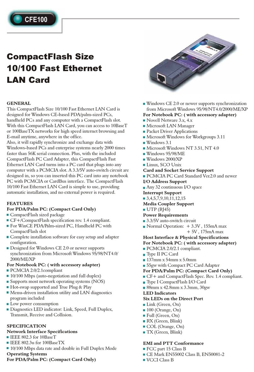 Abocom CFE100 specification