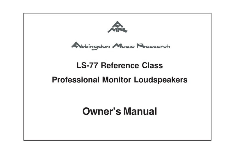 Abbingdon Music Research Reference Class Proffessional Monitor LS-77 owner's manual Abbingdon Music Research Reference Class Proffessional Monitor LS-77 owner's manual