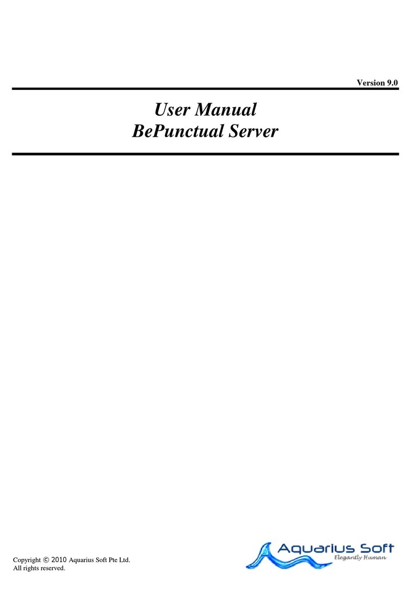 Aquarius Soft Server BePunctual user manual