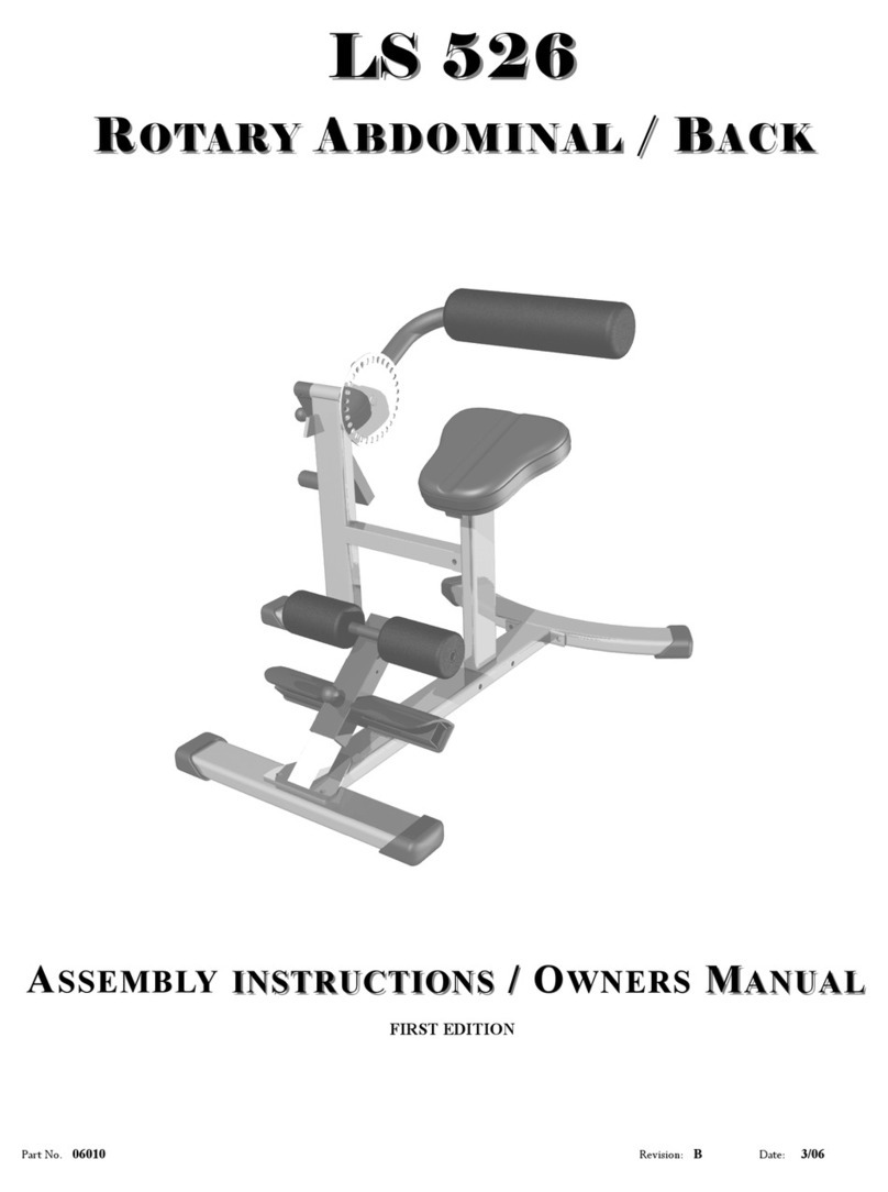 LAMAR Rotary Abdominal Back LS 526 Assembly and owner's manual LAMAR Rotary Abdominal Back LS 526 Assembly and owner's manual