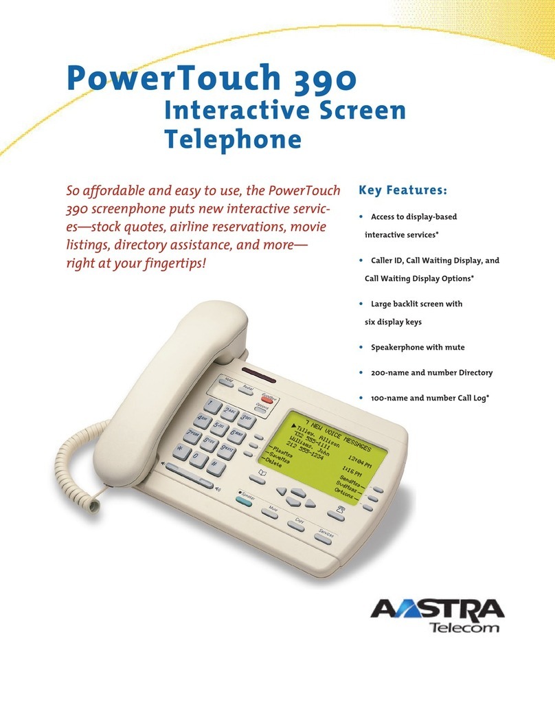 Aastra POWERTOUCH 390 User manual