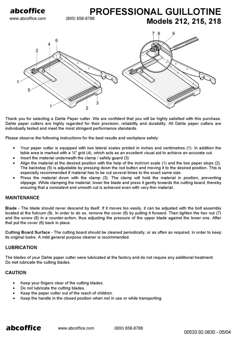 ABC Office Dahle 212 User manual