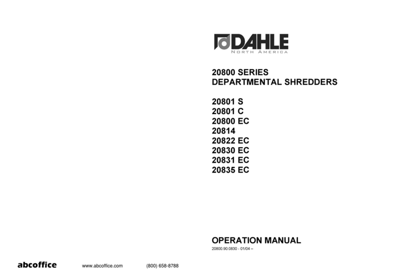 Dahle 20800 EC User manual