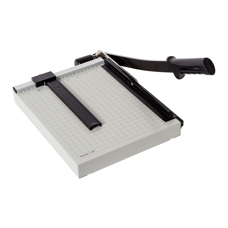 Dahle Vantage 12E User manual