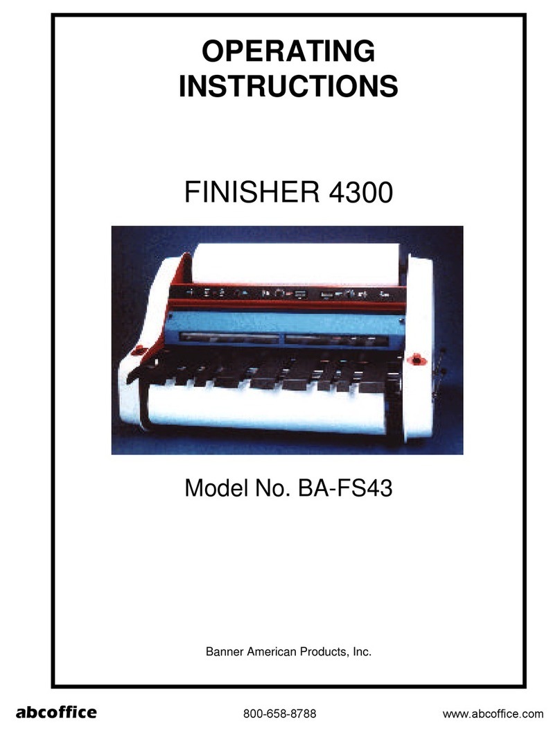 Banner American Finisher 4300 User manual