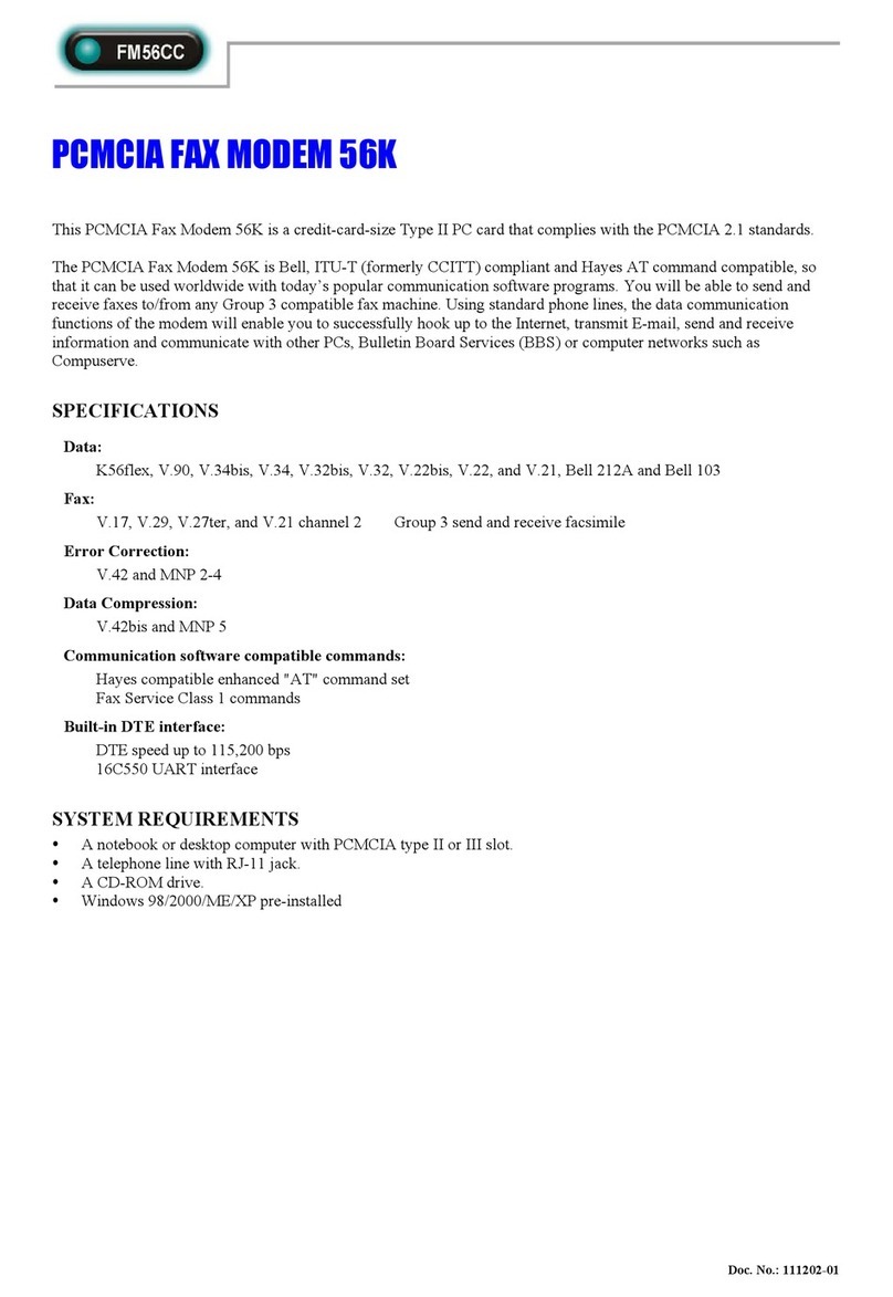 Abocom FM56CC User manual
