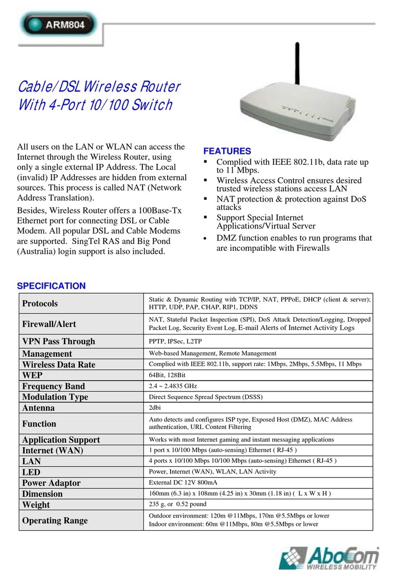Abocom ARM804 specification