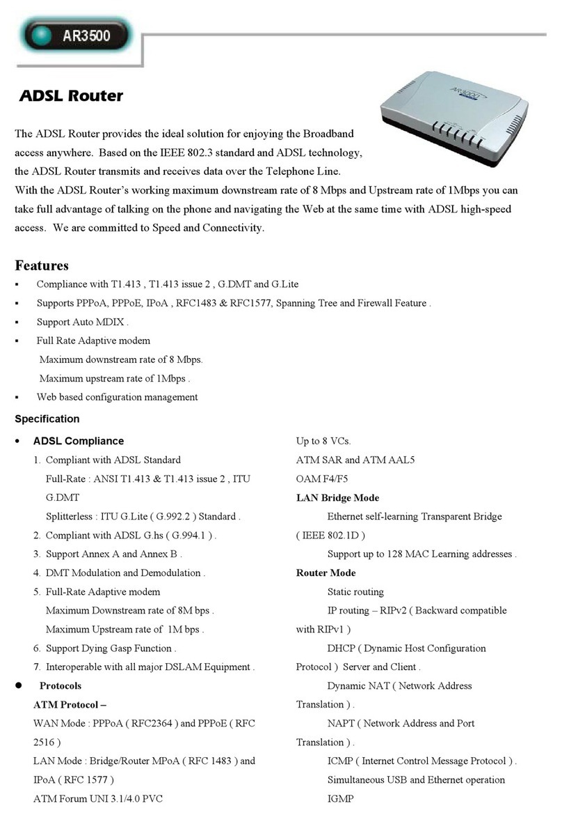Abocom AR3500 User manual