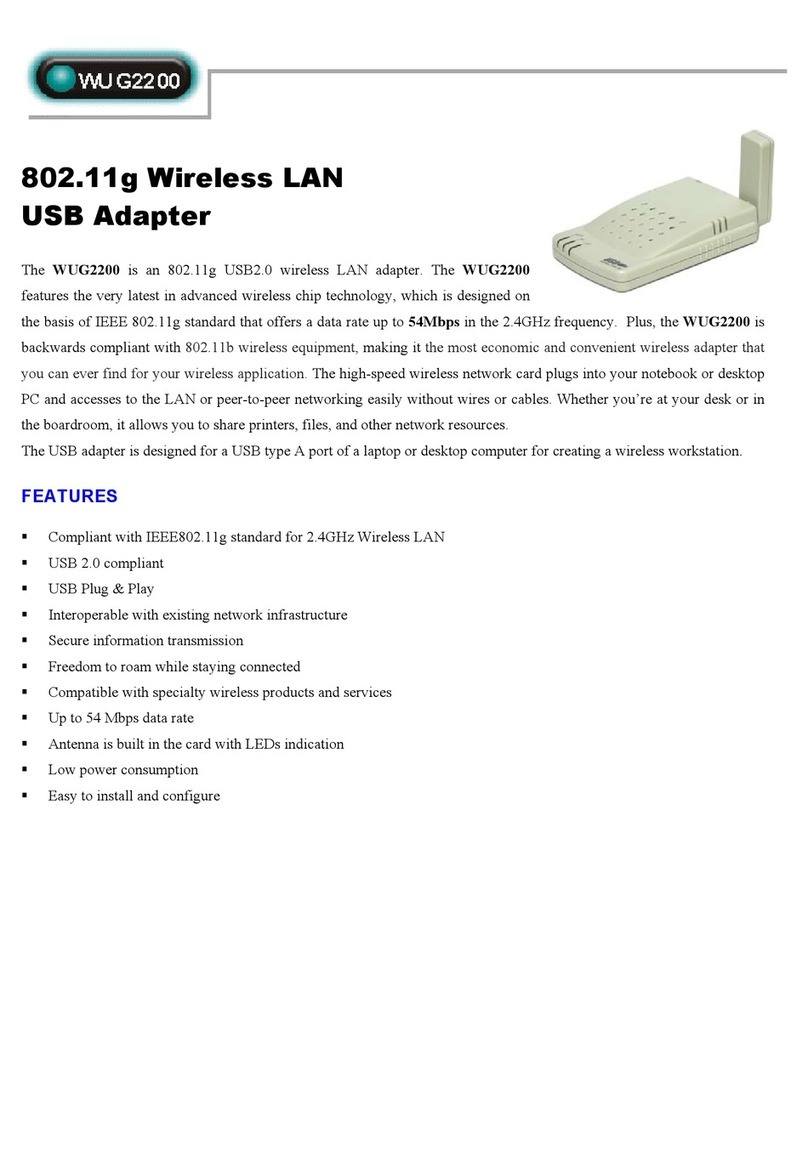 Abocom WUG2200 User manual Abocom WUG2200 User manual