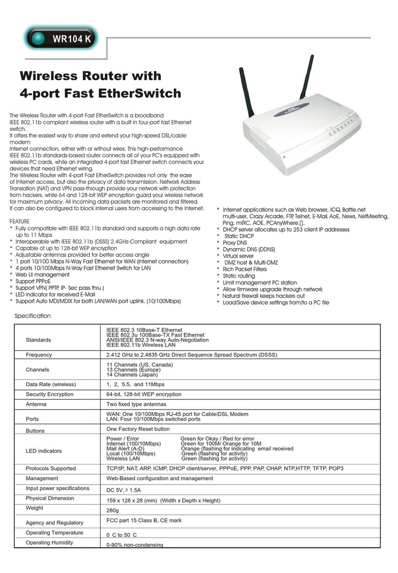 Abocom WR104 K specification