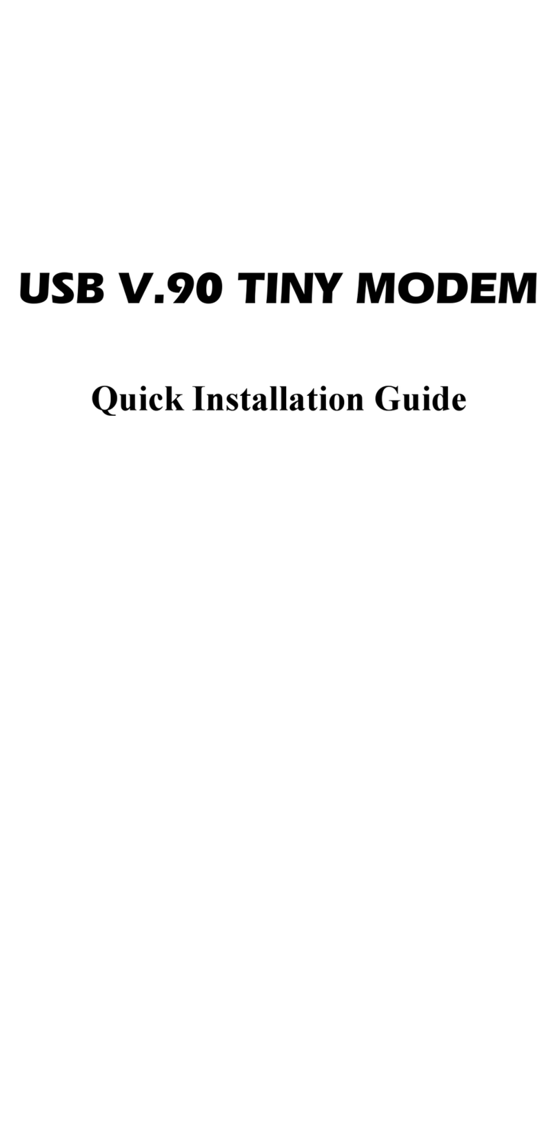 Abocom Modem UTM560 Quick installation guide