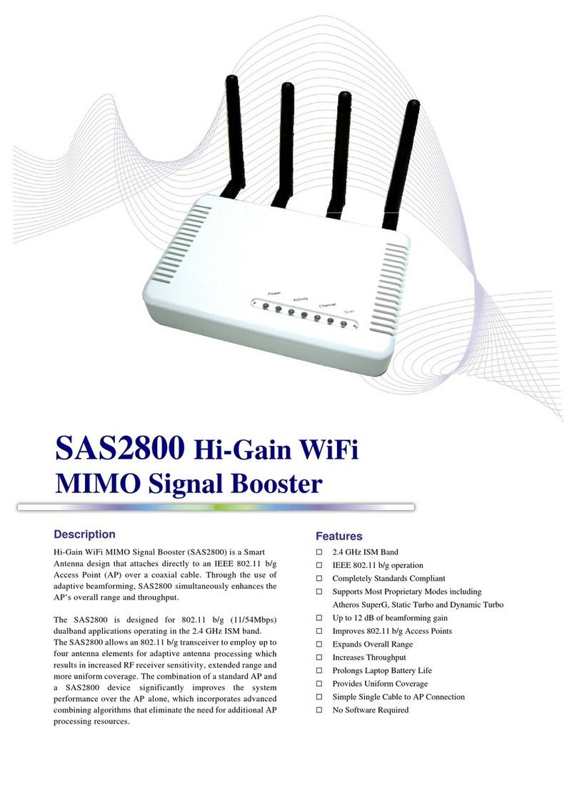 Abocom SAS2800 Specification sheet