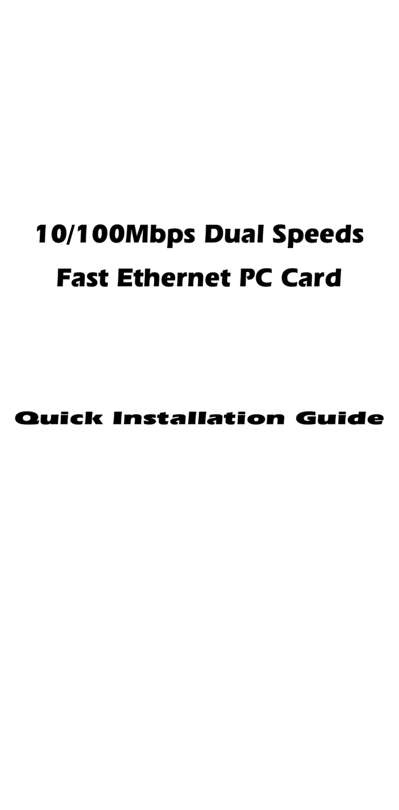 Abocom LA100 User manual