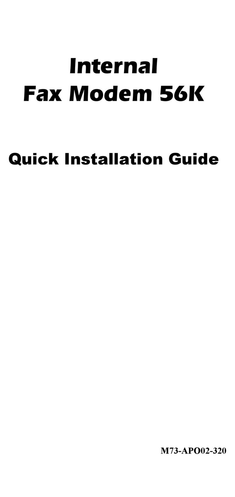 Abocom IFM560 User manual