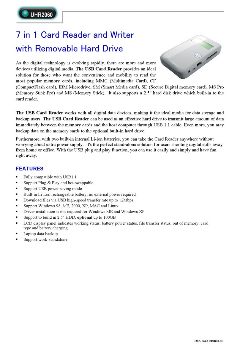 Abocom UHR2060 Specification sheet
