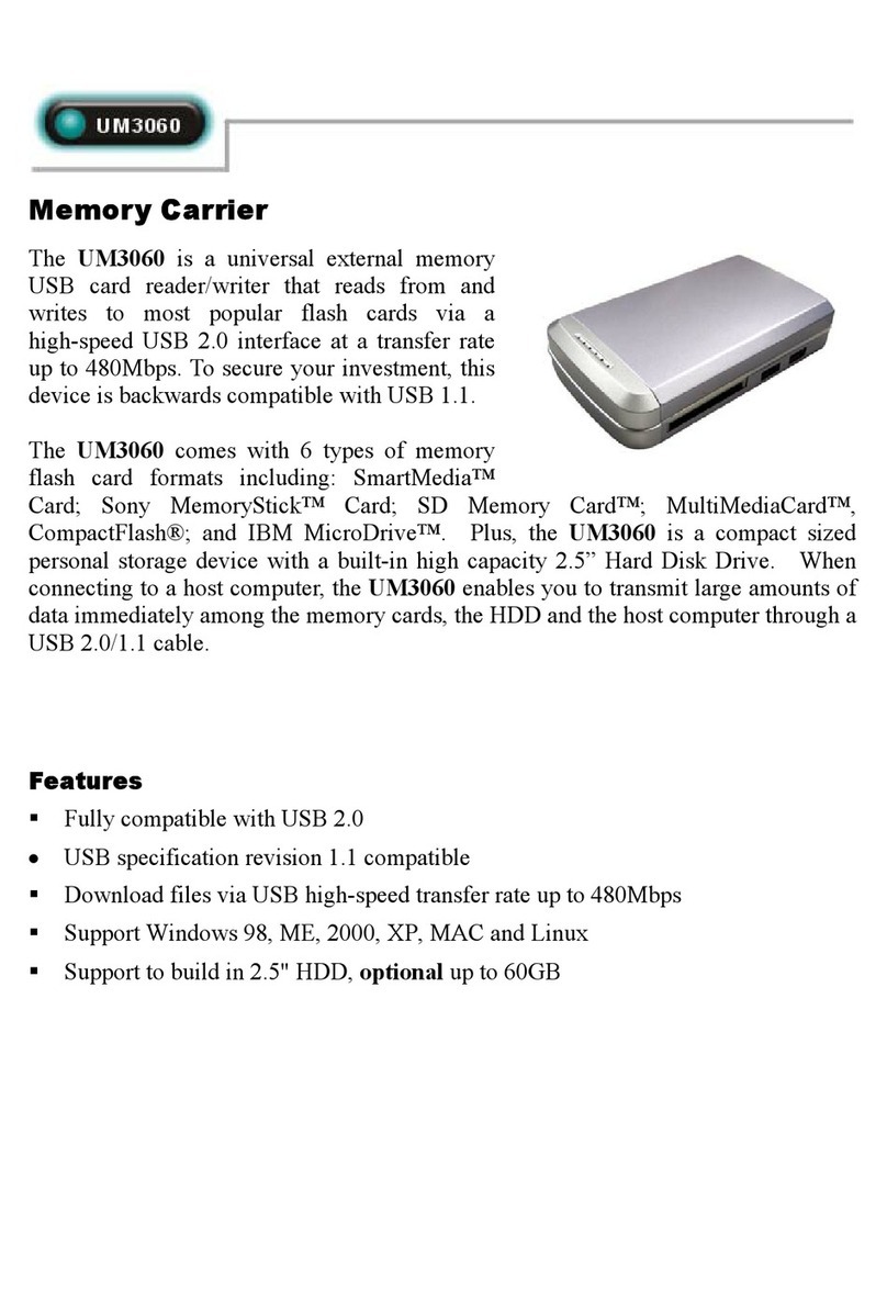 Abocom UM3060 Specification sheet