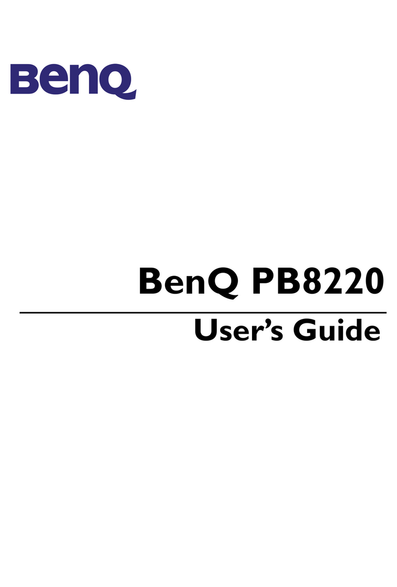 BenQ PB8220 - XGA DLP Projector User manual