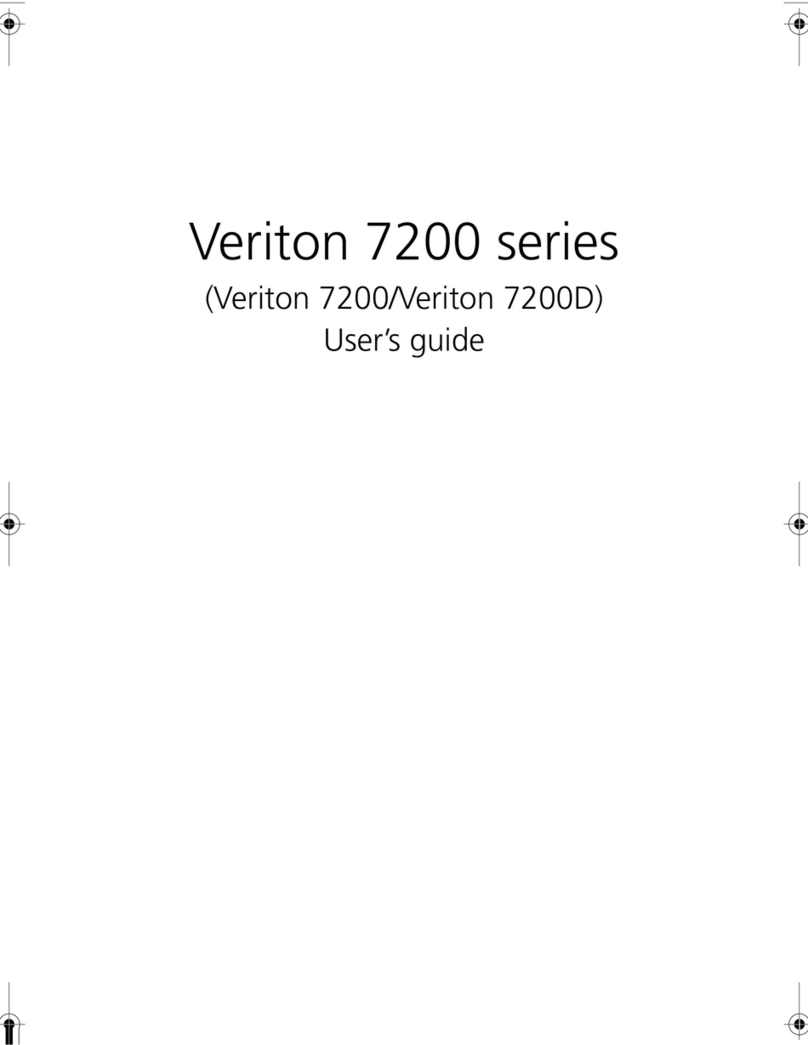 Acer VERITON 7200 User manual Acer VERITON 7200 User manual