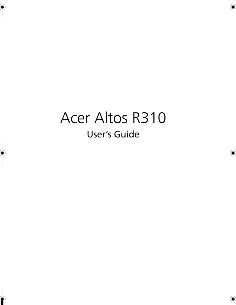 Acer Altos R310 User manual