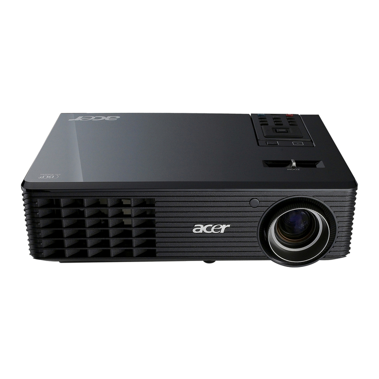 Acer X1161 Series User manual Acer X1161 Series User manual
