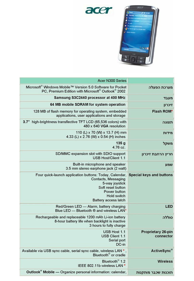 Acer N300 Series User manual