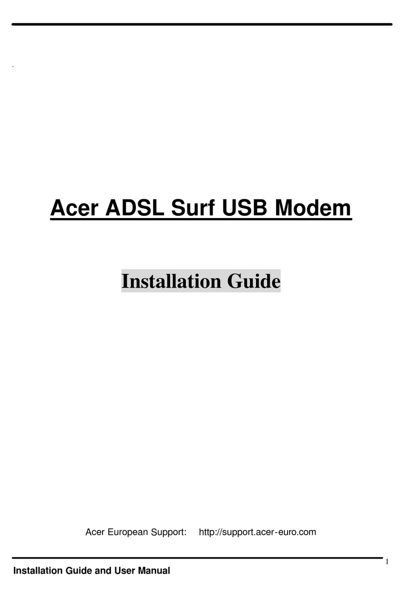 Acer ADSL Surf USB Modem installation guide