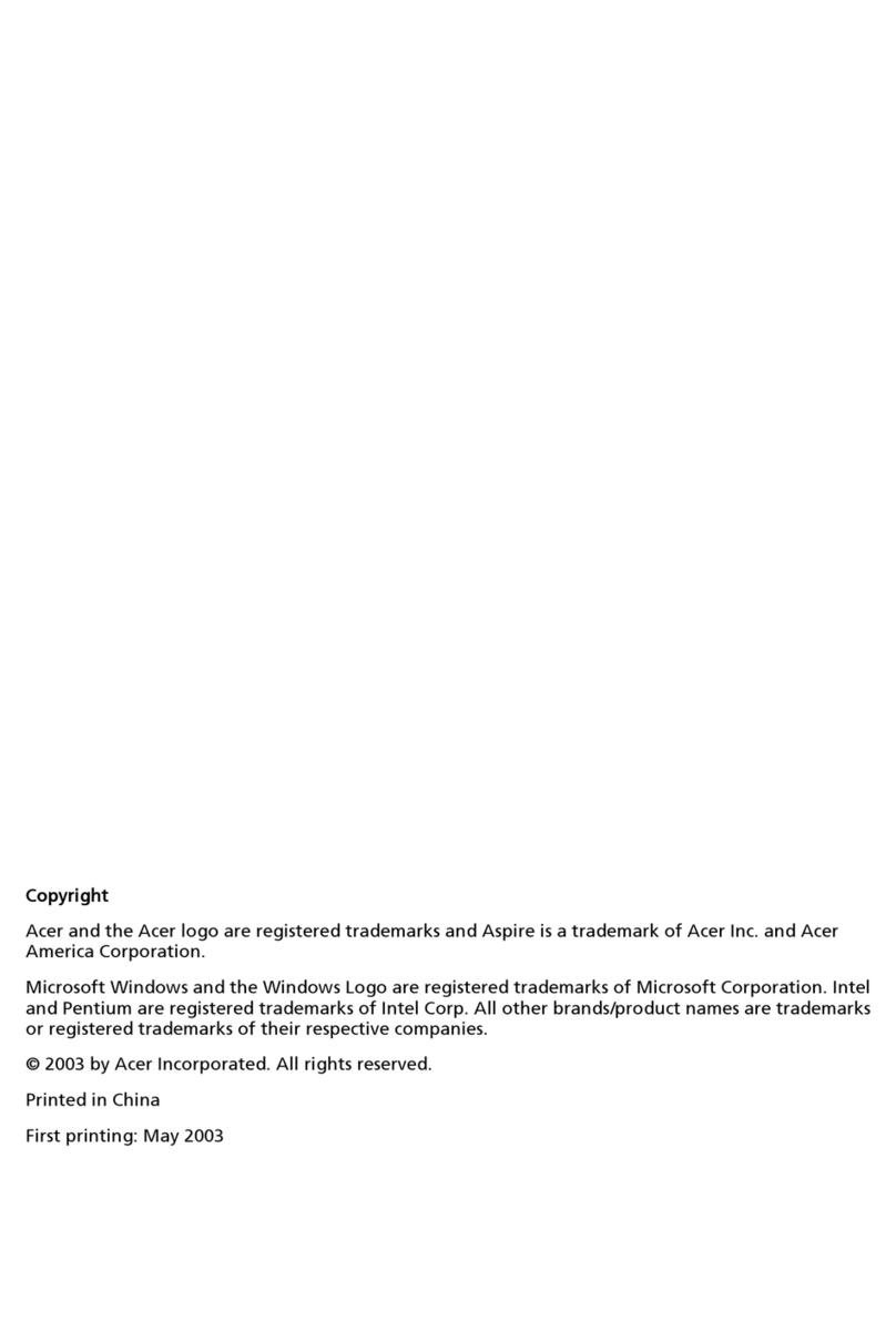 Acer Aspire RC500 owner's manual