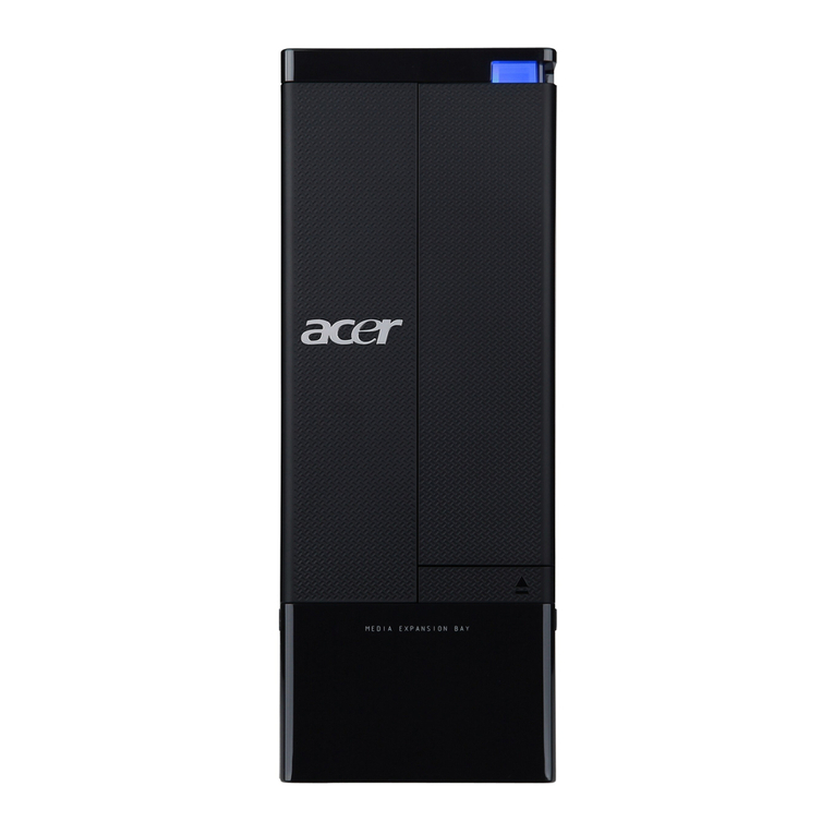 Acer Aspire X3910 User manual