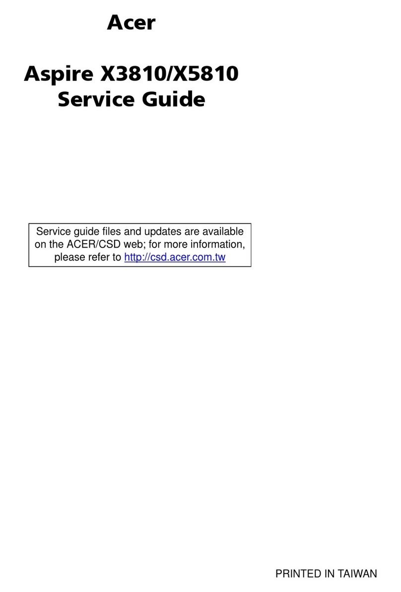 Acer Aspire X3810 User manual