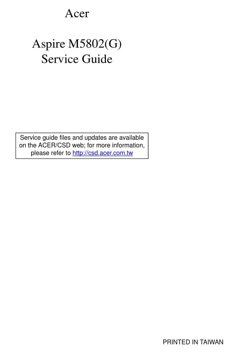 Acer ASPIRE M5802(G) Service guide