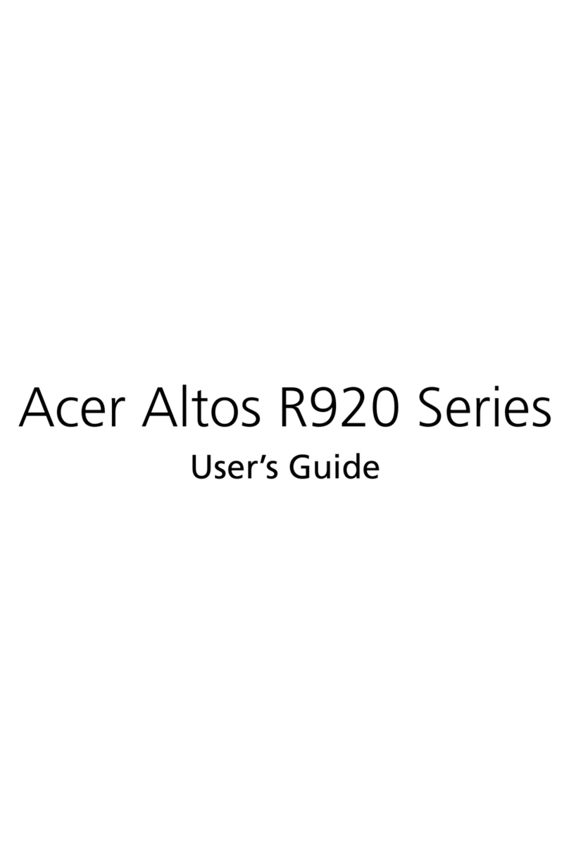 Acer Altos R920 Series User manual