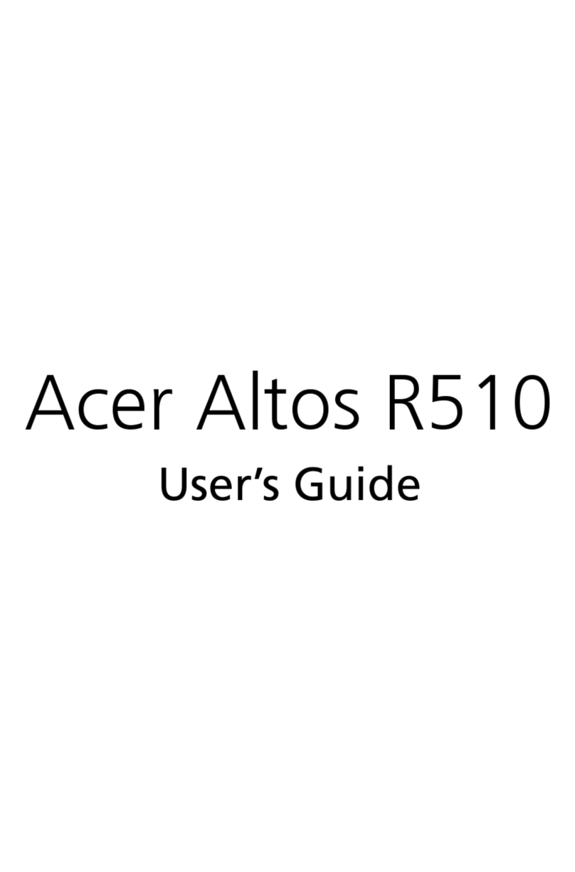 Acer Altos R510 User manual