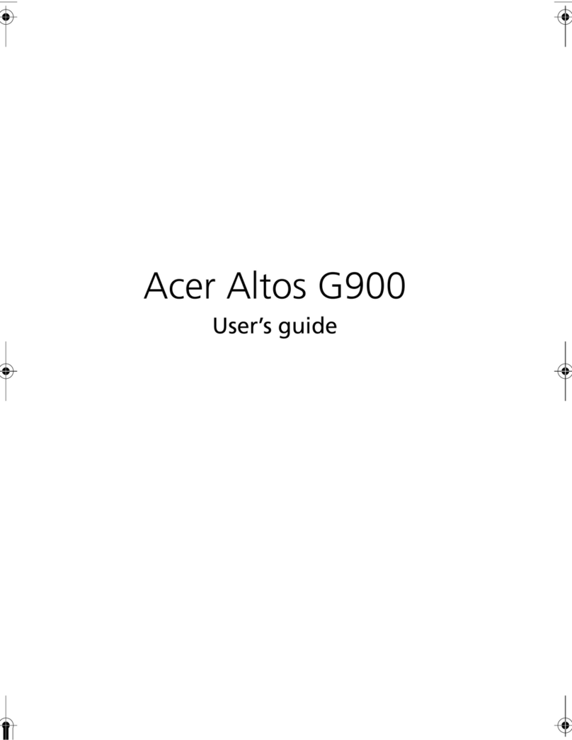 Acer Altos G900 User manual