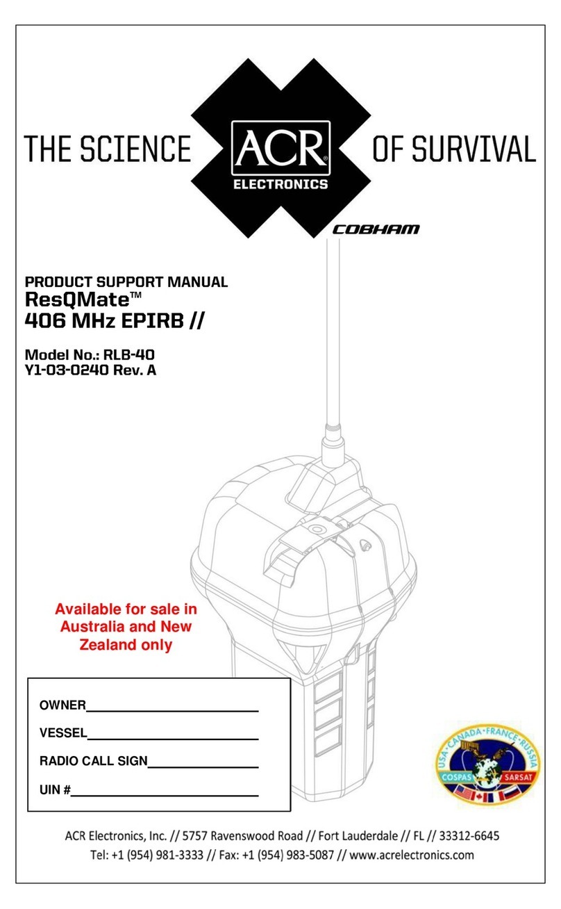 ACR Electronics ResQMate RLB-40 Installation instructions