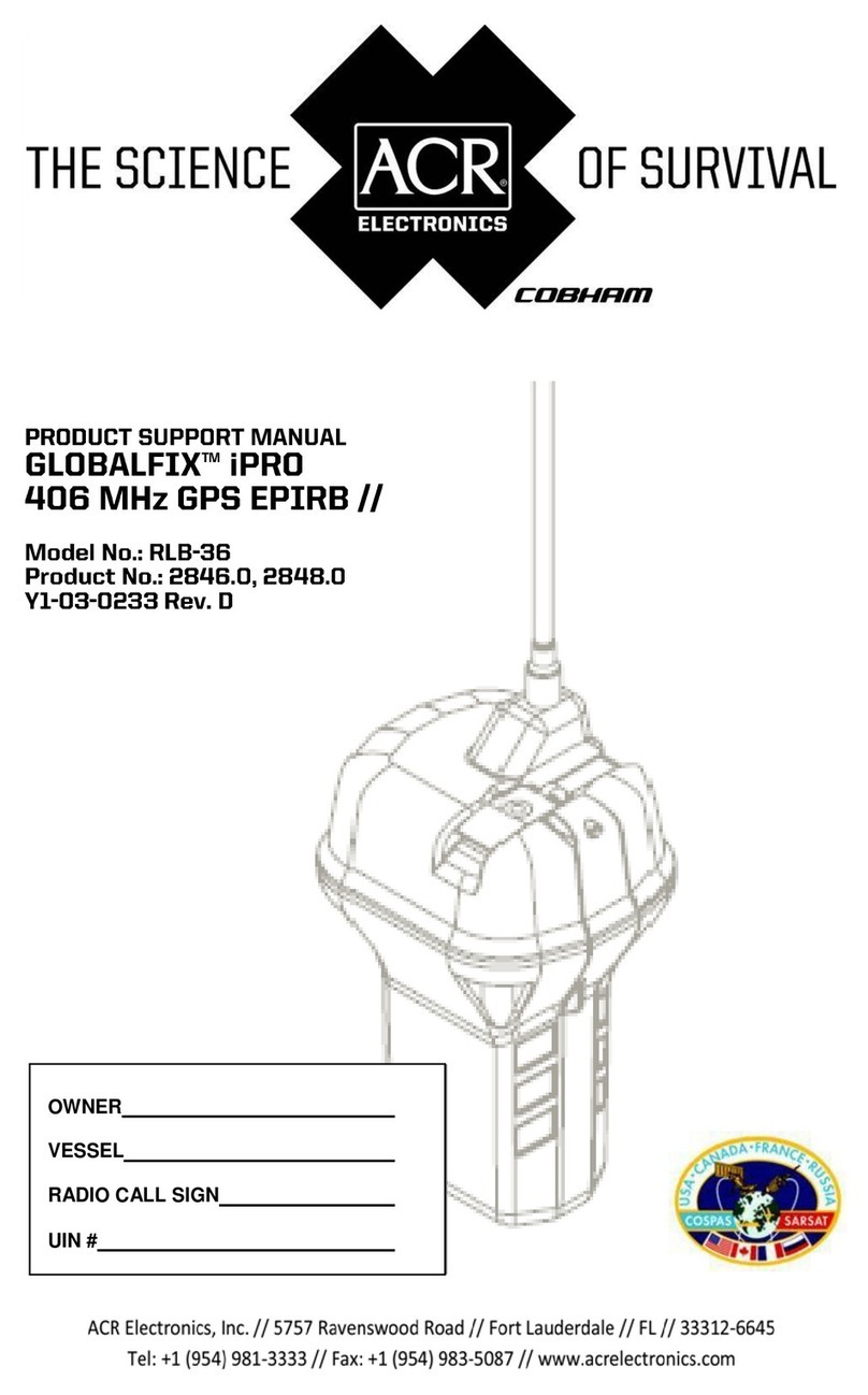 ACR Electronics GlobalFix iPRO RLB-36 Installation instructions