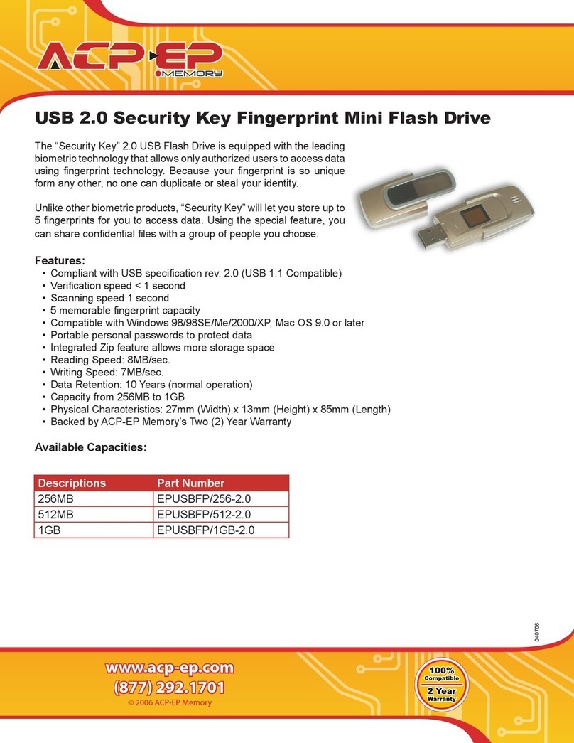 ACP-EP Memory 2.0 Security Key User manual