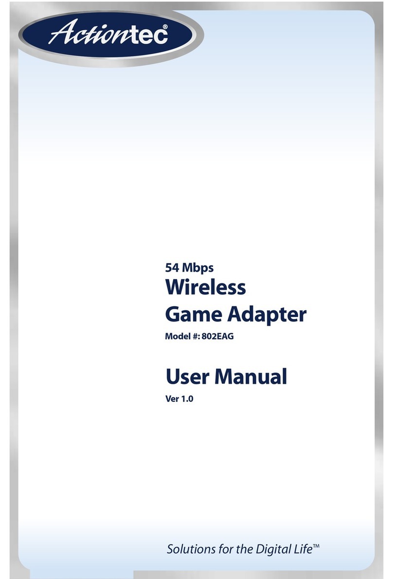 ActionTec 802EAG User manual ActionTec 802EAG User manual