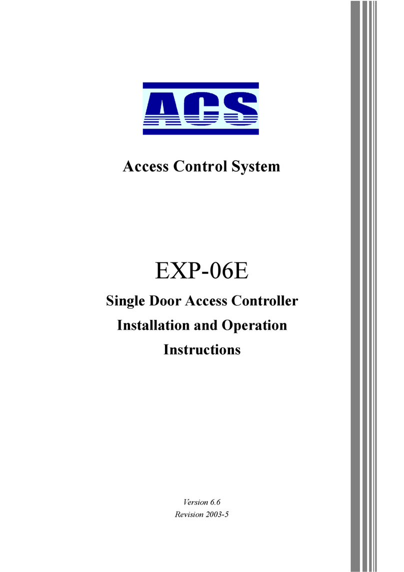ACS EXP-06E Installation and operation instructions