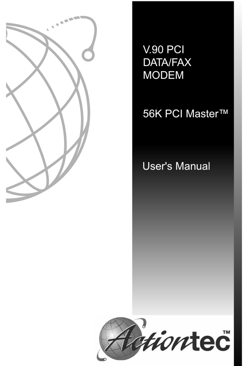 ActionTec External 56K Call Waiting User manual ActionTec External 56K Call Waiting User manual